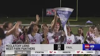 McClatchy girls win flag football section title
