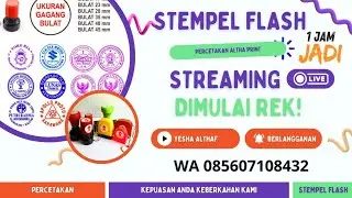 LIVE PERCETAKAN ALTHA PRINT | STEMPEL SUPER FLASH 30 MENIT JADI | CEPAT, RAPI, BERGARANSI