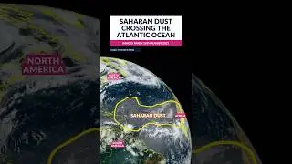Saharan dust crossing the Atlantic Ocean