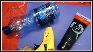 DIY -Art Craft for Home  Festive Decor Gift Idea l Plastic Bottle Transformation l Acrylic Painting