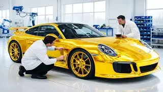 Manufacturing the 2023 Porsche 911 Sport Classic: Gold Plated Spoiler & Manual Gearbox