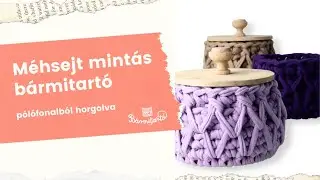 Méhsejt mintás bármitartó - Pólófonalazz velünk!