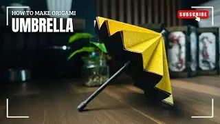 How to Make an Origami Umbrella | ASMR | Silent & Relaxing Paper Craft