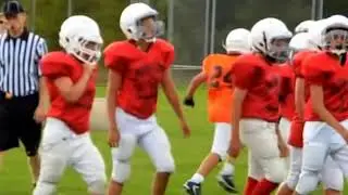 Thee Eleva Strum Cardinals 6th Grade Boys Football vs. eau claire ORange Y team