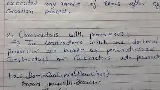 what is Constructors with parameters ?
