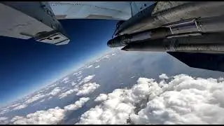 Russian Su 35 Fighter Jet Shoots Down Ukranian MiG-29 Aircraft