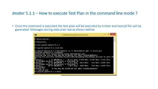 Using Command Line to execute test plan in Jmeter 5.1.1 or Jmeter Performance Test Cmd line mode