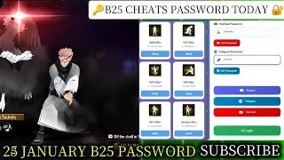 TODAY B25 CHEATS PASSWORD💯 | 25 JANUARY New Secret Code Free Fire EmoteWebsite #new #today #viral