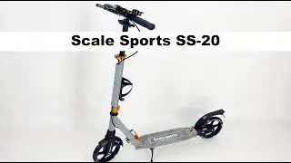 Scale Sports SS 20 | Детский городской самокат со светящимися колесами 20 см + инструкция по сборк