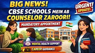 CBSE New Rule 2026: Mandatory Appointment of School Counselor | Eligibility | Full Details