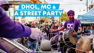 Dhol Collective dholplayers headline Frog Fest and create a BIG dancing street party with STEVOSS
