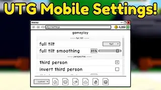 My Untitled Tag Game MOBILE SETTINGS! (Roblox)