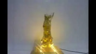 Magnetic floating gold buddha