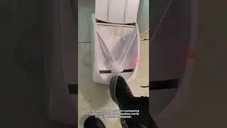 Automatic Shoe Cover Dispenser in Action