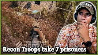 Ukrainian Recon Troops capture seven Russians - Marine reacts