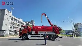 WUHAN XIKA S.P.V Powerful Sewer Cleaning Truck（Jetting & Vacuum Combo）