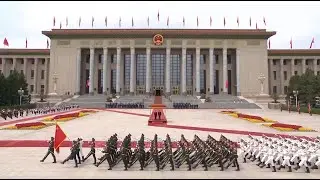 Chinese President Xi Jinping holds welcome ceremony for Russian President Vladimir Putin