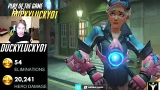 DANTEH TRACER GOD - 54 ELIMS! POTG! [ OVERWATCH SEASON 26 TOP 500 ]
