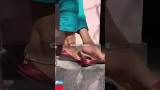 Beautiful Indian feet in punjabi jutti #anklets #feet #punjabijutti