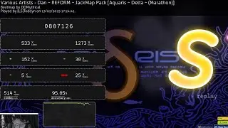 (02/13/2025) Aquaris 1.3x 95.05% S rank with Downscroll