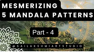 Beautiful Mandala Pattern Drawing | Stress Relief & Mindful Art