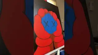 💙Out of my Hands💙 #art #artist #artwork #popart #painting #kaws #fyp #fypシ゚viral