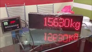 Weight Remote Display Panel Cardinal Storm 205 | LED Remote weight indicator Extender | Custronics