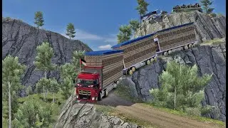 LENGTH DEFIED! How Does This Triple-Trailer Rig Survive These Deadly Turns | Euro Truck Simulator 2