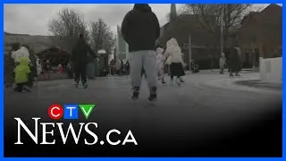 Skaters hit the ice at new Windsor City Hall rink