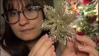 Look at Christmas decorations with me ❤️💚| ASMR ambience for deep sleep (tapping + no talking) 