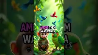 Brave Baby Monkey Rio & His Father&rsquo;s Love 🐒💔#shortsvideo  #ai#cartoon trending#animation#animalshort