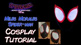 Miles Morales Across the Spider Verse Mask tutorial | Level 2 | FREE templates | DIY Spider-man Mask