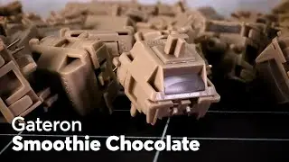 Gateron Smoothie Chocolate Tactile Switches | Loud & Thocky Sound!