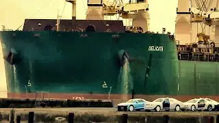 4 Kran Seeschiff DELICATA + Schlepper V7AQ5 IMO 9613317 geared seaship & tug Emden BJ 2013