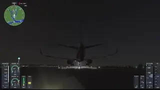 First night landing from Dubai-Glasgow A320