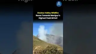 Dzukou Valley Wildfire Races Towards Manipur&rsquo;s Highest Peak Mt Esii