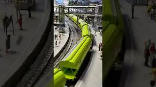 H0 Modelleisenbahn - &Ouml;BB Rail Cargo Group / GATX  Ganzzug in Neustadt Hbf. #h0 #train #moba #railway