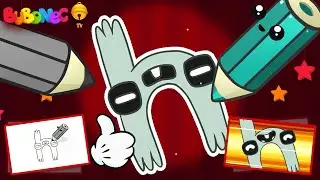 How to draw ALPHABET LORE KIDS letter H [Bonus End - Animation]
