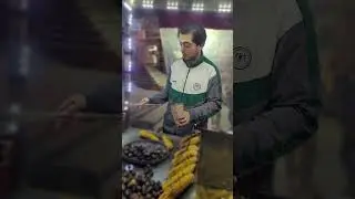 Turkish Kestane Kebab (Roasted Chestnuts) Street Food of Istanbul #shorts