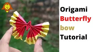 Origami Butterfly Bow Tutorial (Shubham Mathur)