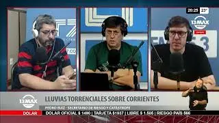Lluvias torrenciales sobre Corrientes -  Pedro Ruiz en De Regreso con Mart&iacute;n Varela