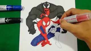 SPIDERMAN Vs VENOM MOST SCARIEST Coloring Pages SAILANY Coloring Kids