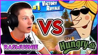 RASMUSNIE VS HUNGRY! - Kan Rasmusnie vinde f&oslash;r han f&aring;r mad fra Hungry.dk?! [Fortnite] #reklame