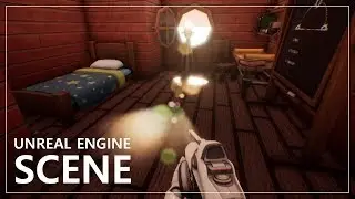 Unreal Engine scene with my stylized assets