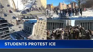 NY high school students protest ICE anti-immigration efforts