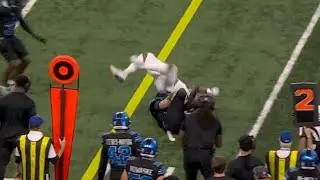 Kenneth Walker did a full somersault for the first down
