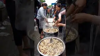 Cooking Jumbo Sago Worms in a Traditional Asian Market | Extreme Street Food Scene