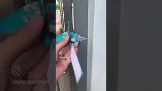 Leaving a paper crane on a hotel gate. #shorts #papercranes