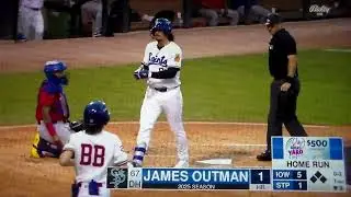 OF James Outman hits first St. Paul Saints home run vs. Iowa, 8/7/25