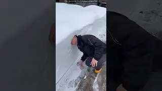 Girl making heart shape in snow  #shortsvideo